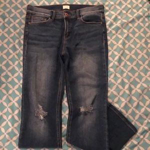 Distressed jeans